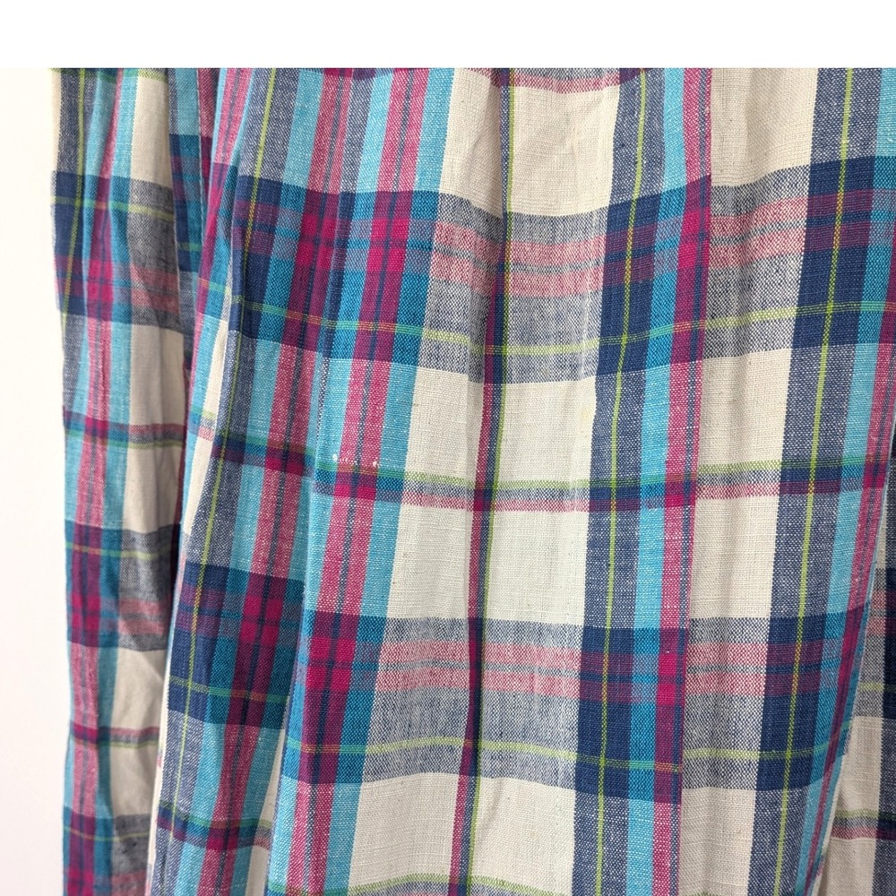 Natural Expressions VTG Plaid MidiSkirt '80s Preppy Academia Cottagecore Prairie - Picture 4 of 8